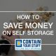 save money, self storage