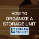 organize, storage unit, boxes