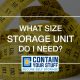 storage unit size, tape, measure