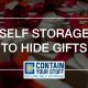 hide gifts, christmas, storage