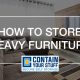 store, heavy furniture, couch, tv